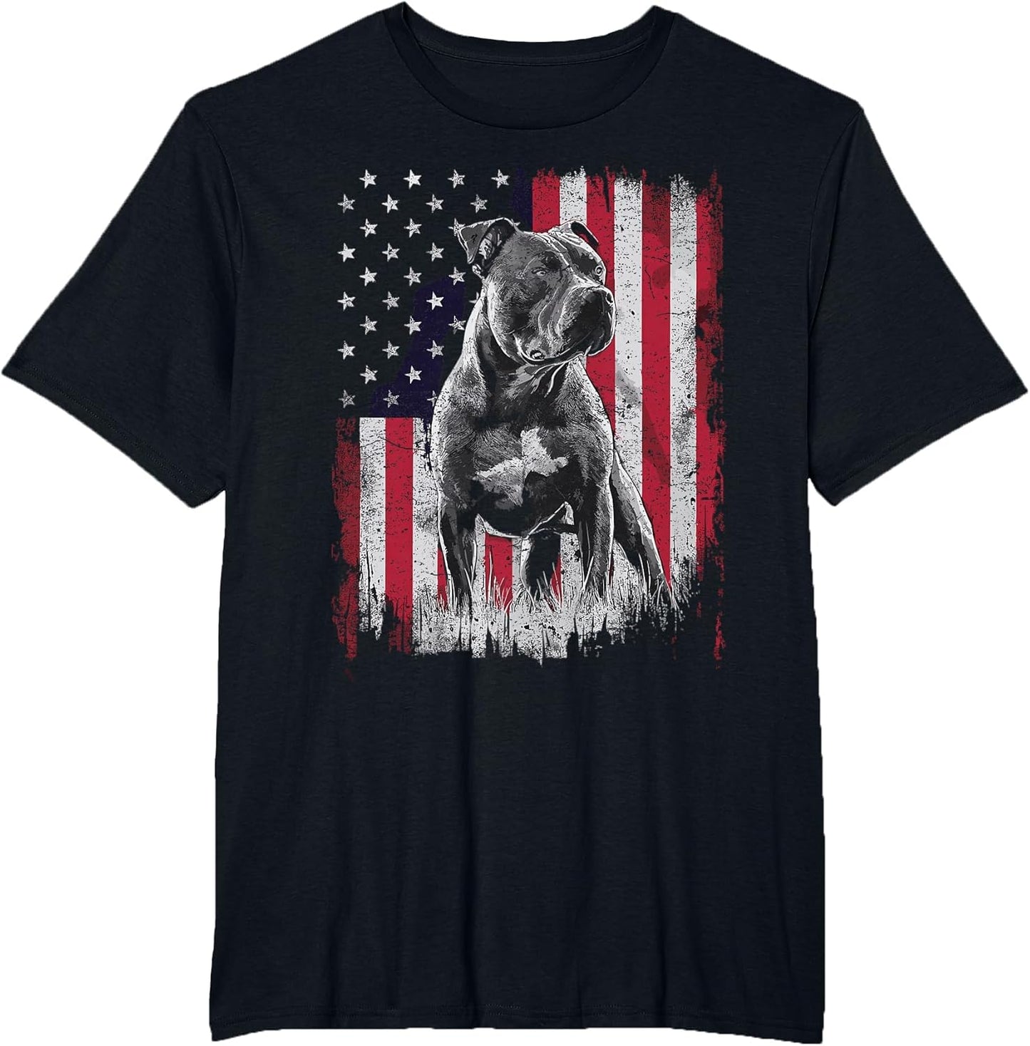 Pit Bull Dog Dad Mom 4th of July Patriotic USA Women Men