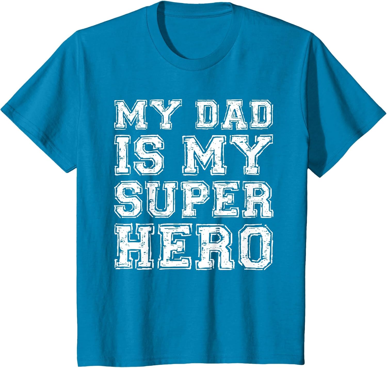 My Dad is My Superhero Shirt Kids Boy Girl Fathers Day