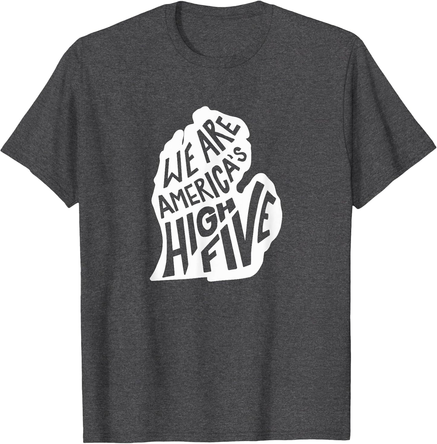 Michigan America's High Five - Retro Distressed