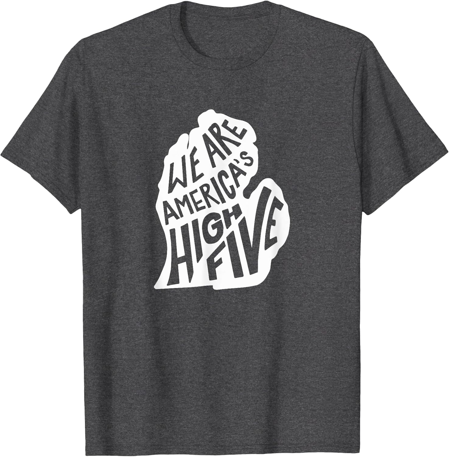 Michigan America's High Five - Retro Distressed