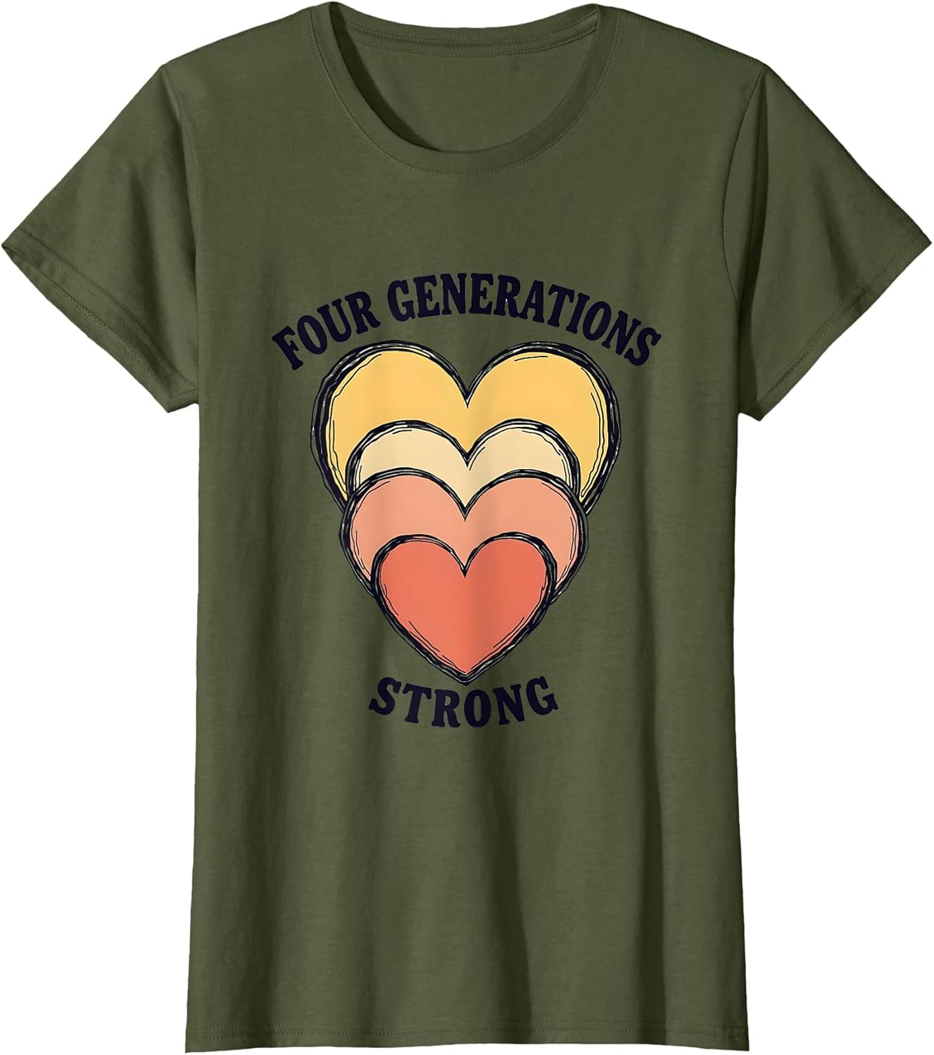 Four Generations Strong Great Grandma Design