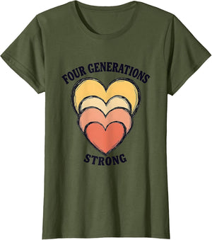 Four Generations Strong Great Grandma Design