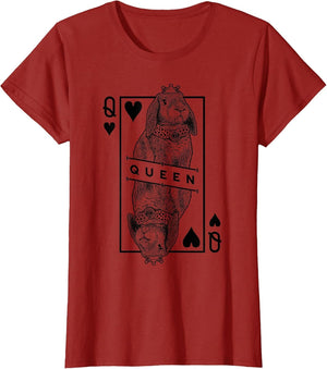 French Lop Bunny Rabbit Queen of Hearts Funny Pet Pop Art