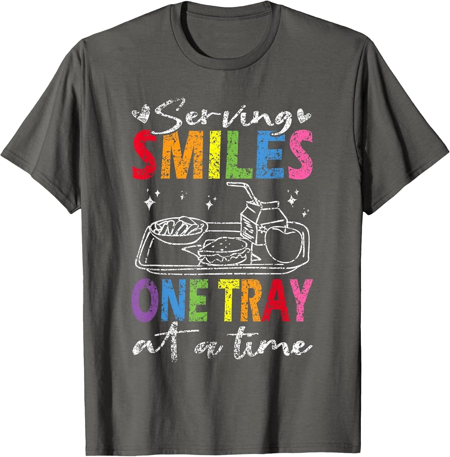 Serving Smiles One Tray at A Time Ladies Cafeteria Worker