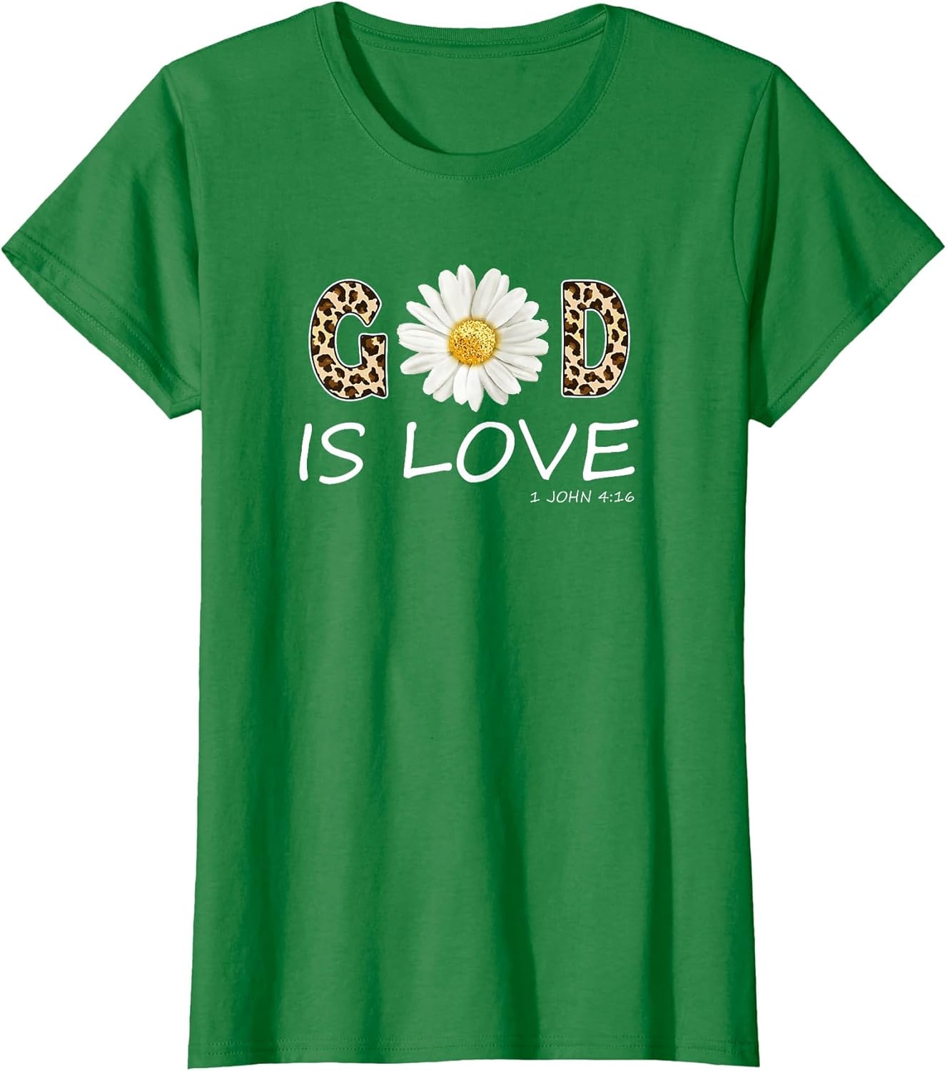 God is Love Cool Flower Christian Women Bible Verse