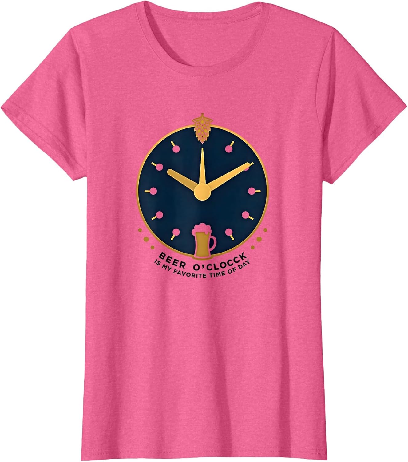 Beer O'Clock Favorite Time Men's Beer Shirt Funny Humor