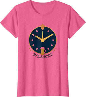 Beer O'Clock Favorite Time Men's Beer Shirt Funny Humor