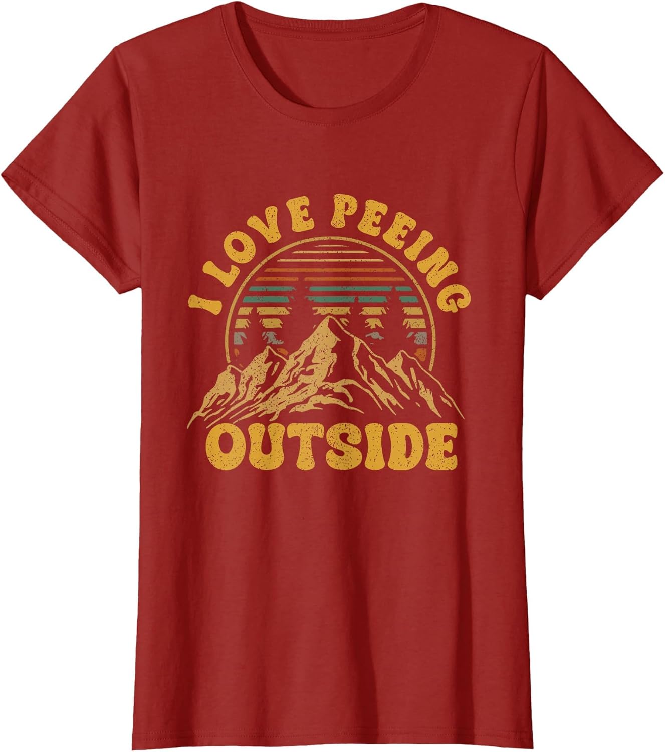 I Love Peeing Outside Funny Camping Shirts Hiking