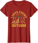 I Love Peeing Outside Funny Camping Shirts Hiking