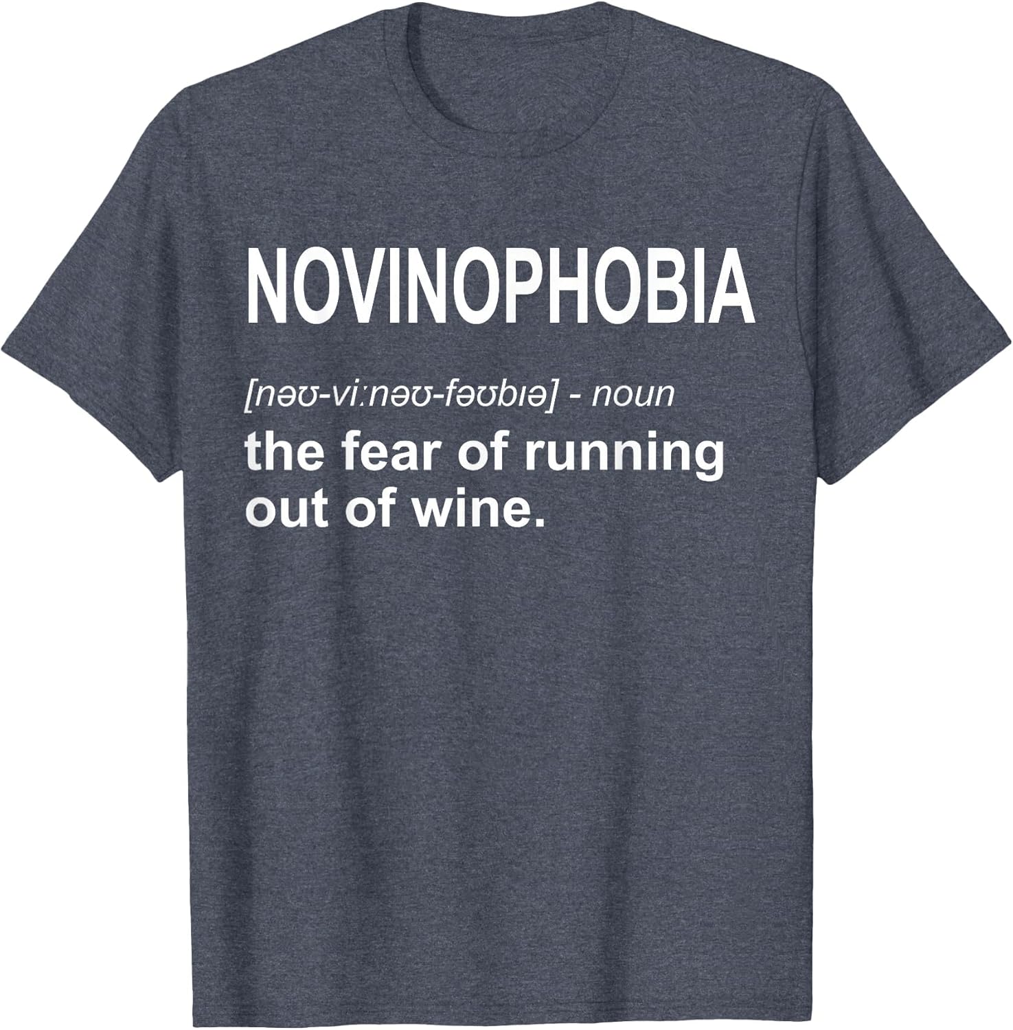 Novinophobia Funny Wine Gag