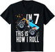 Kids 7 Year Old Shirt 7th Birthday Boy Monster Truck Car