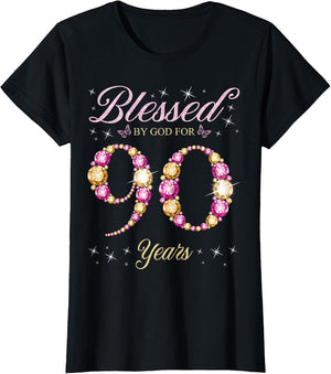 Blessed by God for 90 Years Old 90th Birthday Party