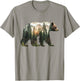 Bear Forest Mountains Trees Nature Sunset Outdoor Graphic