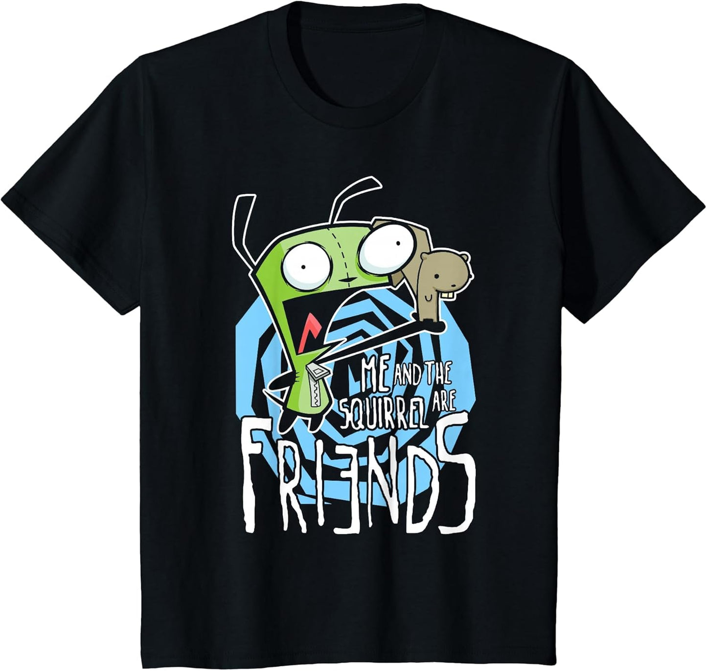 Invader Zim G.I.R Me and The Squirrel are Friends Funny Logo
