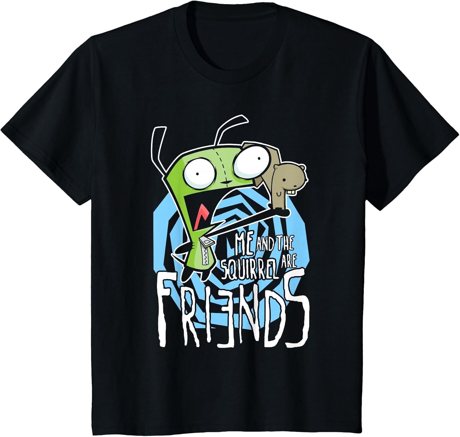 Invader Zim G.I.R Me and The Squirrel are Friends Funny Logo