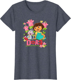 Dora the Explorer Boots the Monkey Flowers Colorful