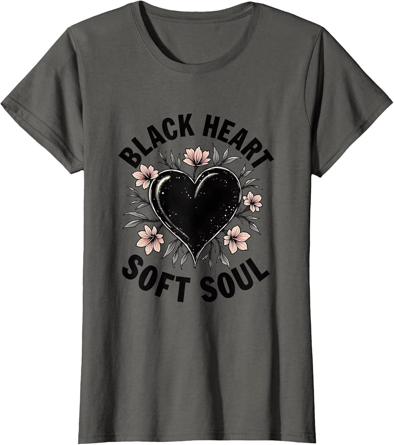 Black Heart Soft Soul Emo Aesthetic Design