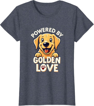 Powered by Golden Love Golden Retriever Design