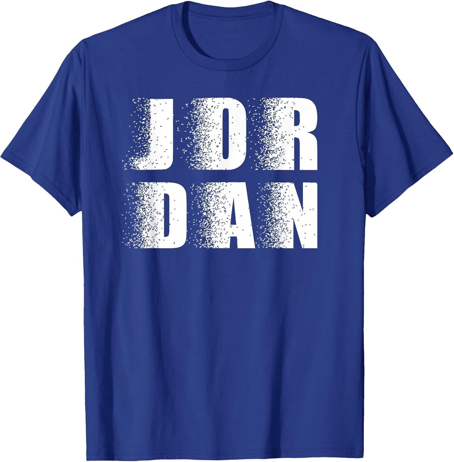Name Jordan Distressed Typography - Retro Jordan Name Design