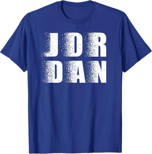 Name Jordan Distressed Typography - Retro Jordan Name Design