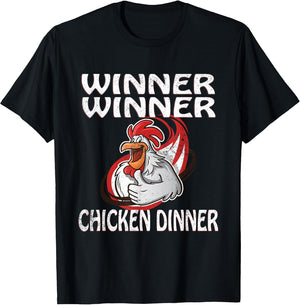 Winner Loser Video Game Chicken Dinner Game Player T Shirt
