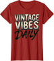 Vintage Vibes Daily Retro Band Graphic Design