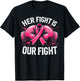 Her Fight is Our Fight Boxing Gloves Breast Cancer Awareness