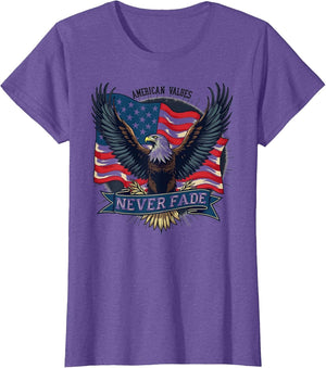 American Values Never Fade Patriotic Design