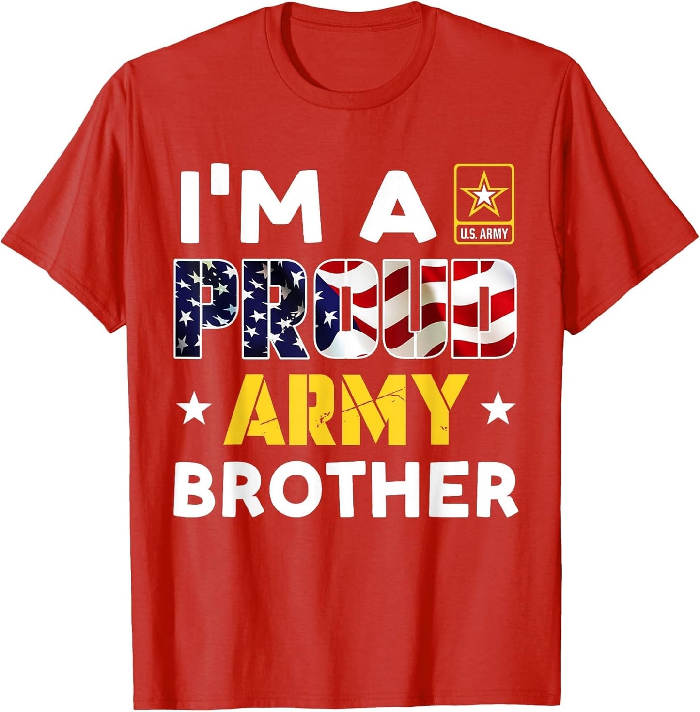 Ich bin EIN stolzer Army Brother Family Soldier Under American Flag