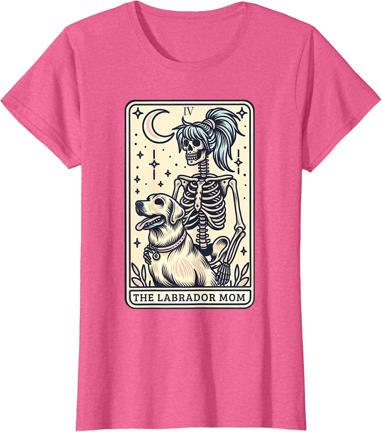 Yellow Labrador Mom Tarot Card Skeleton Lab Mom Witchy Vibes