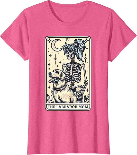 Yellow Labrador Mom Tarot Card Skeleton Lab Mom Witchy Vibes