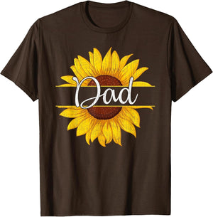 Summer Vintage Yellow Sunflower Graphic Sunflower Dad