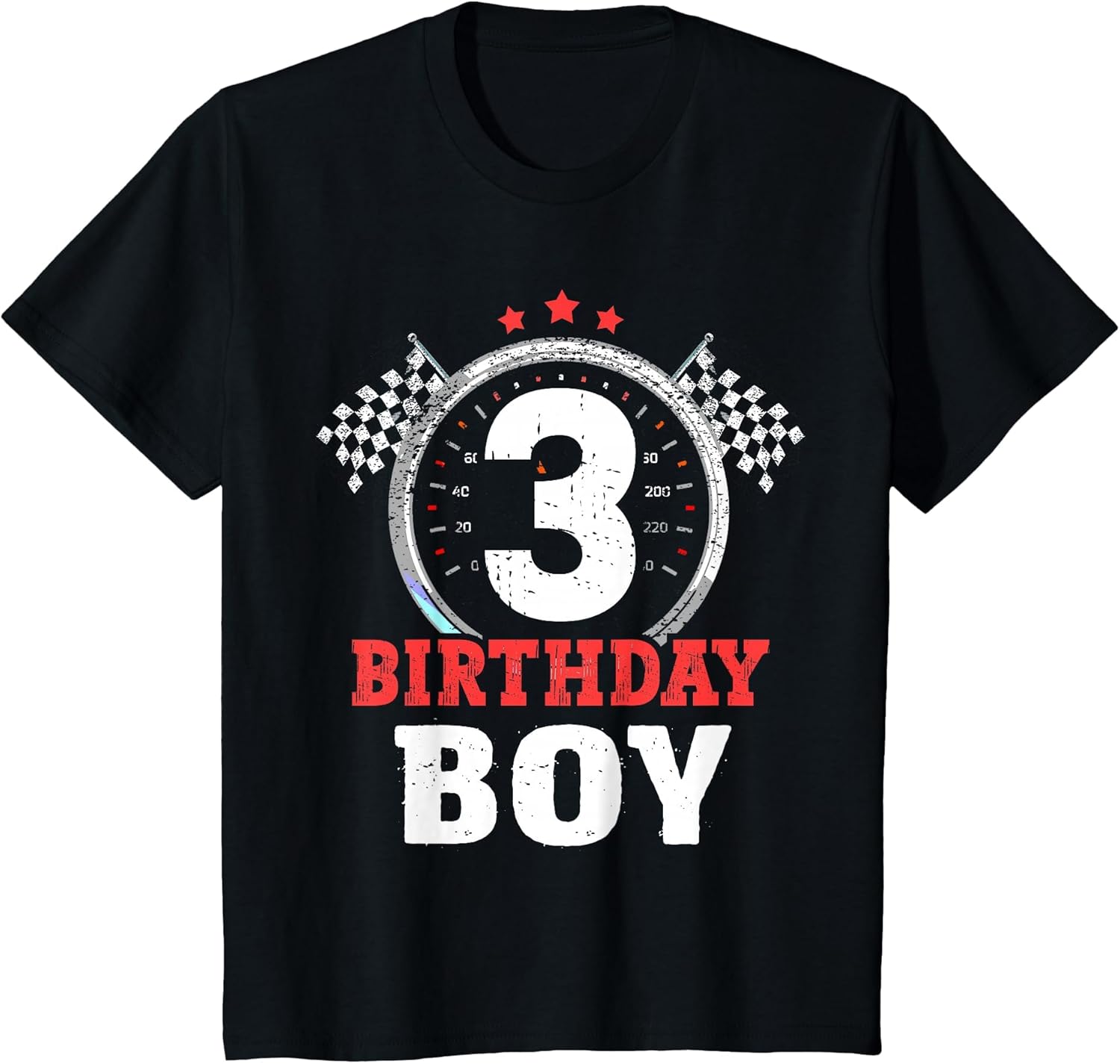 Kids Birthday Boy 3 Three Race Car 3rd Birthday Racing Car Driver
