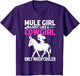 Mule for Girls - Mule Girl Just Like A Cowgirl