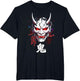 Cyberpunk Oni Mask Glitch Japanese Kanji Sci-Fi