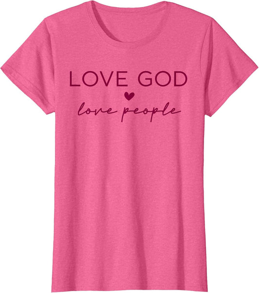 Love God Love People Christian Faith Bible Quote