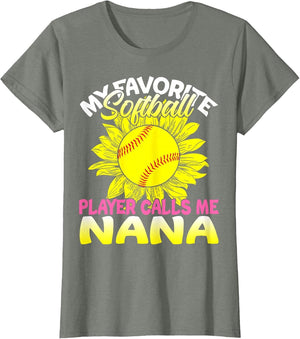 My Favorite Softball Player Calls Me Nana Sunflower Lover