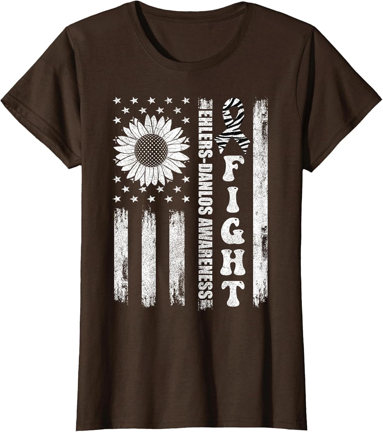 Fight Ehlers Danlos Awareness Shirts, American Flag EDS
