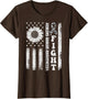 Fight Ehlers Danlos Awareness Shirts, American Flag EDS