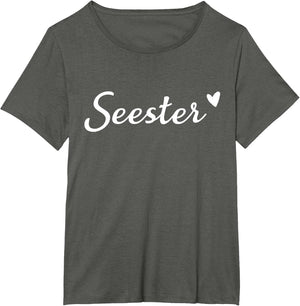 Seester Cute Heart Funny Sister Mother's Day