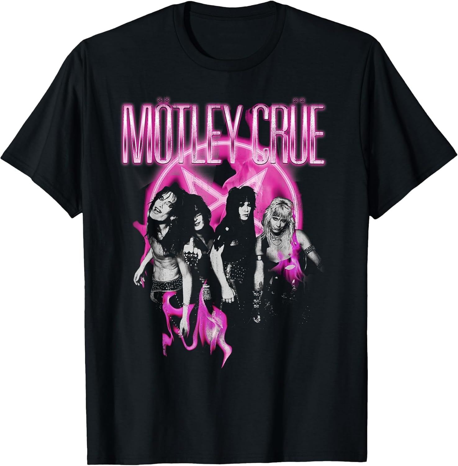 Mötley Crüe Shout Neon Pink