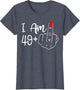 I Am 49 Plus 1 Middle Finger Funny 50th Birthday Women