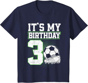 Kids 3 Year Old Soccer Boy Its My 3rd Birthday Soccer Ball