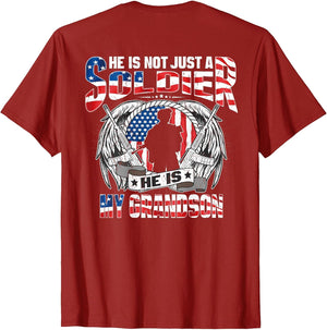 My Grandson is A Soldier Hero - Proud Army Grandma Grandpa