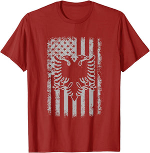 Albania American USA Flag Patriotic Albanian