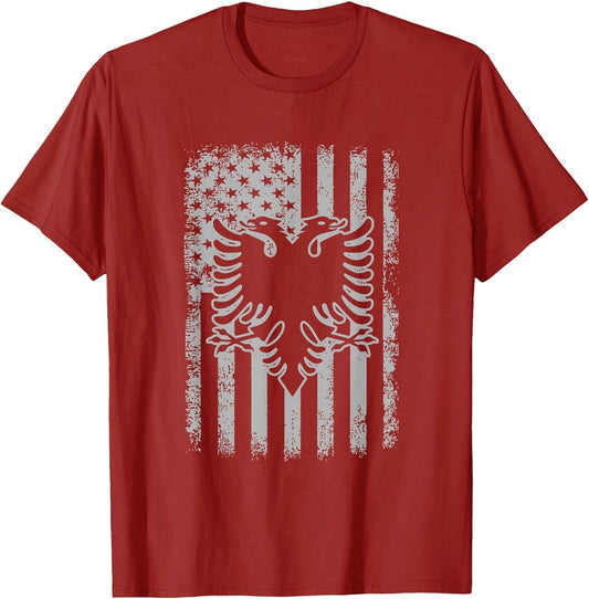 Albania American USA Flag Patriotic Albanian