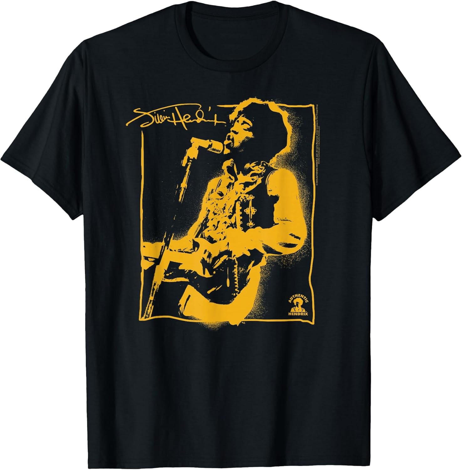 Jimi Hendrix Spray Paint Graffiti Portrait Vintage Band