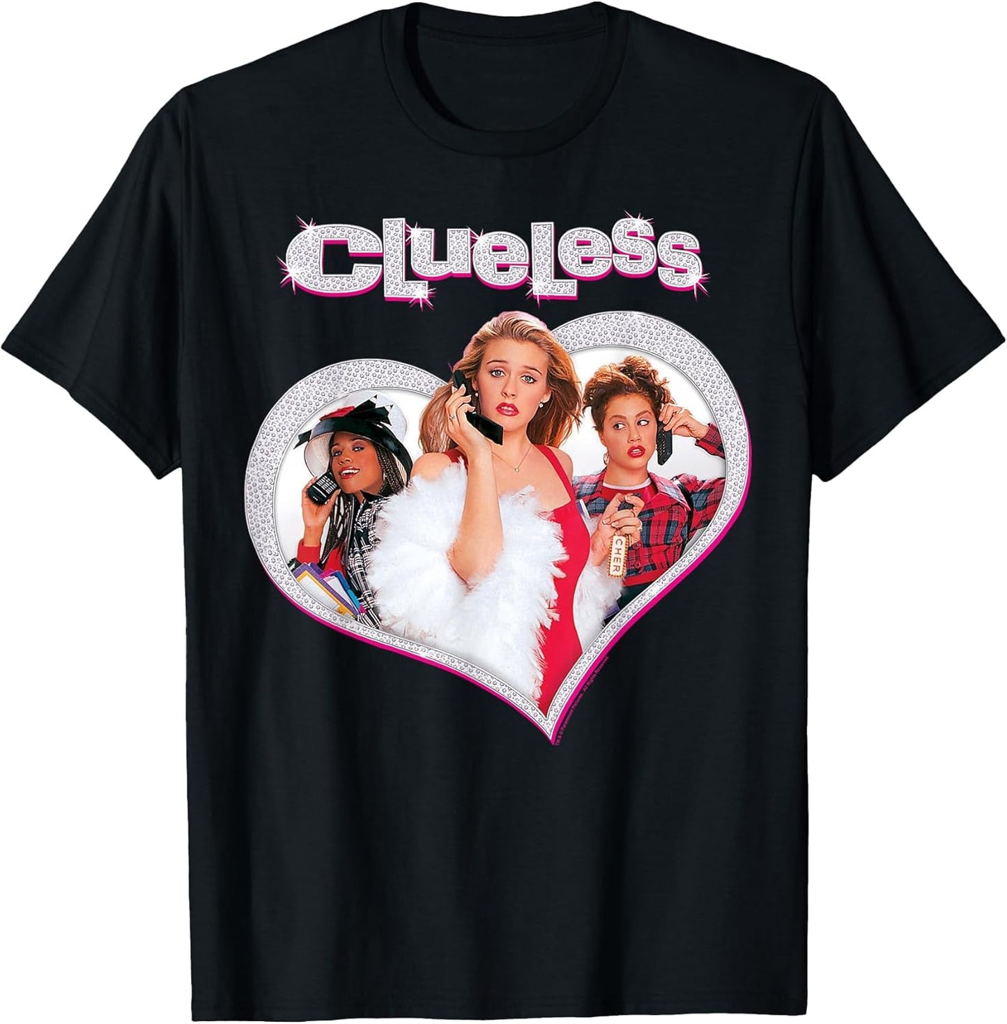 Clueless Cher's Trio Sparkle Heart Poster Graphic