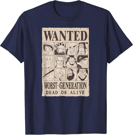 One Piece Anime Worst Generation Wanted Poster Collage