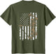 Camo USA Flag Archery Compound Bow - Bow Hunter (ON Back)